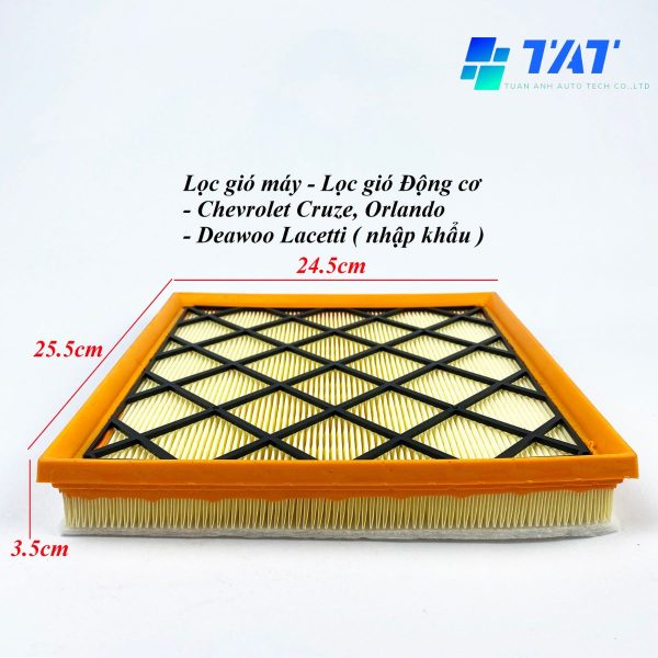 loc-gio-dong-co-13272717 - TAT Filter Lọc gió động cơ Air Filter - Chevrolet Cruze Lacetti CDX (13272717)