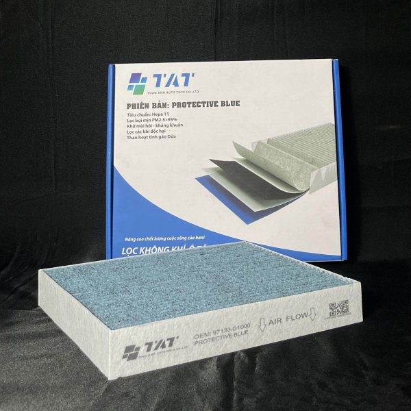 Lọc gió điều hòa TAT-Protective Blue Hyundai Tucson, Accent, Kona, Creta, Sportage : 97133-D1000 - TAT Filter Lọc gió điều hòa TAT-Protective Blue Hyundai Tucson, Accent, Kona, Creta, Sportage : 97133-D1000